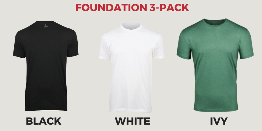 Foundation 3-Pack | Fresh Clean Tees